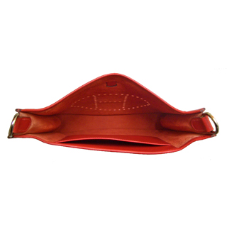 Replica Hermes Evelyne PM Silver Bracket Epson Vermillion On Sale - Click Image to Close